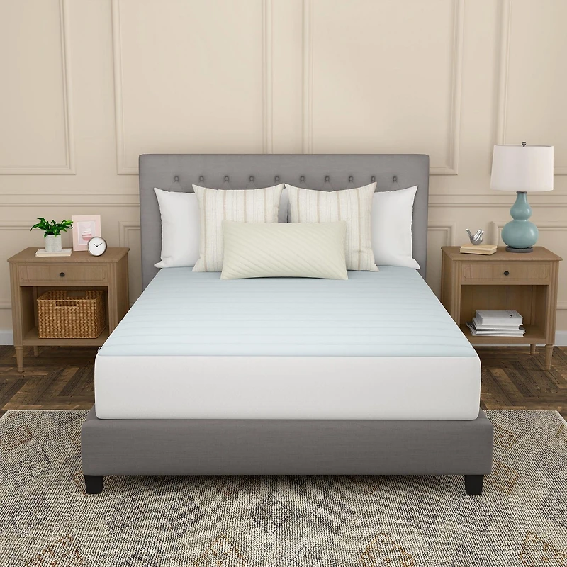 Sealy Instant Cooling Waterproof Soft Breathable Cotton Top Machine Washable Fitted Mattress Pad