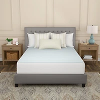 Sealy Instant Cooling Waterproof Soft Breathable Cotton Top Machine Washable Fitted Mattress Pad