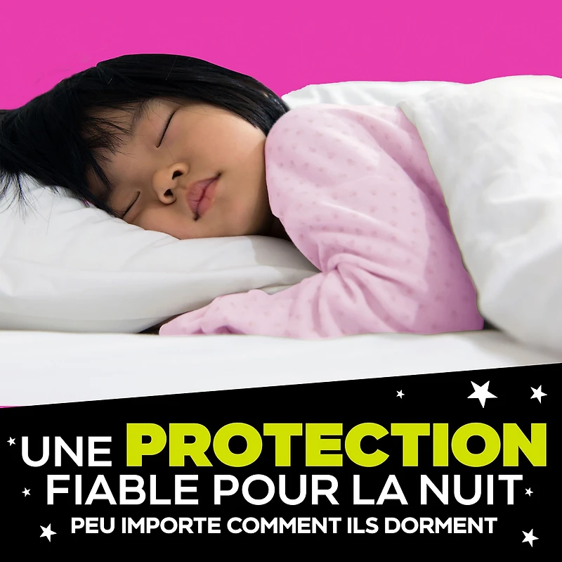 Ninjamas Nighttime Bedwetting Underwear Girl, Sizes S/M - L/XL, 34-44 Count
