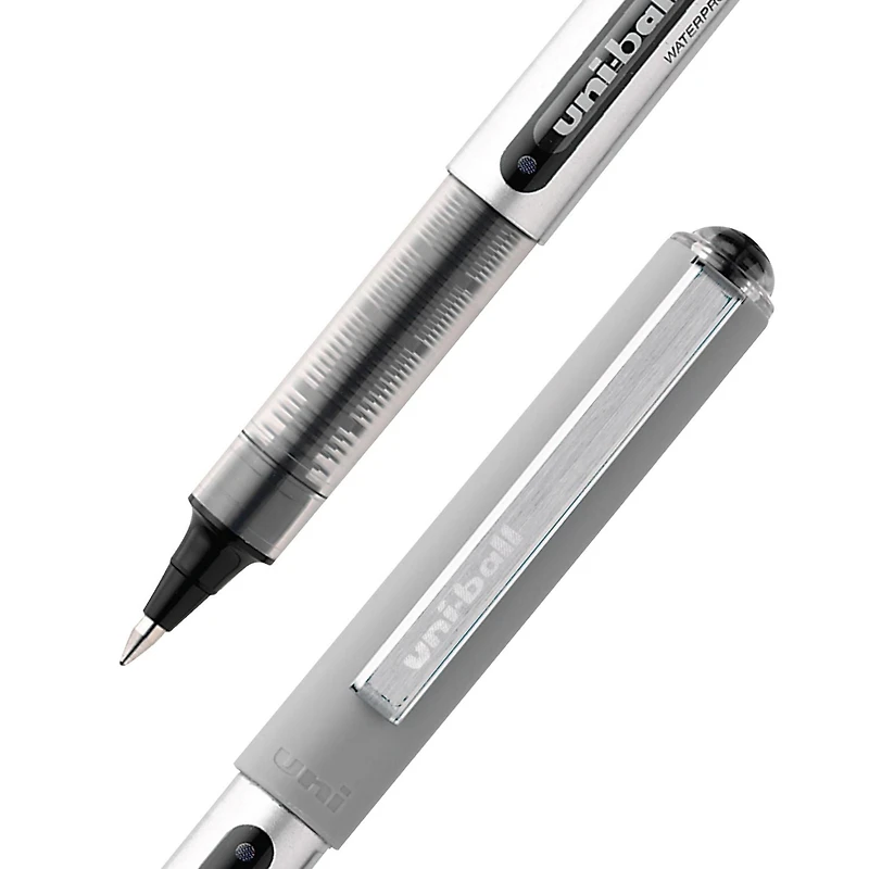 uniball™ Vision Rollerball Pens, Fine Point (0.7mm), Black, 4 Pack, Vision Rollerball .7 Blk 4pk