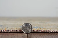 Tapis d'appoint Grand Zéro Leopold sable & bleu de 2 pi x 3 pi