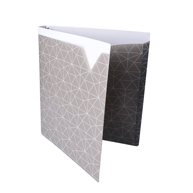 Pen+Gear 1" Poly Ring Binder Pocket, Grey