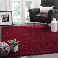 SAFAVIEH Athens Solid Plush Shag Area Rug