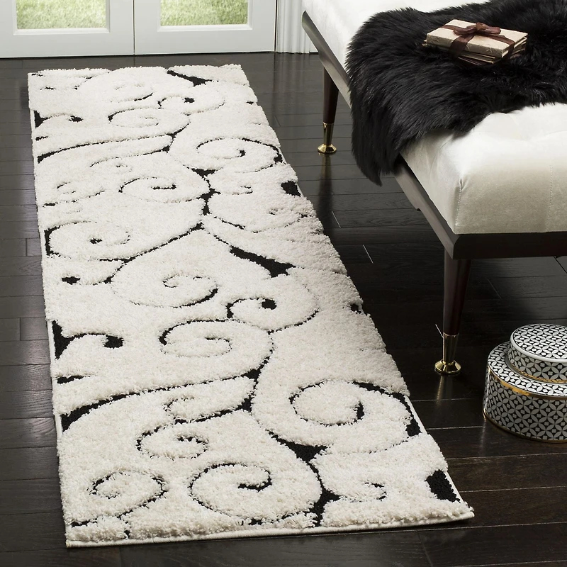 SAFAVIEH Florida Douglas Tapis Vignes Florales Shag