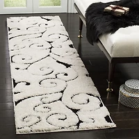 SAFAVIEH Florida Douglas Floral Vines Shag Area Rug