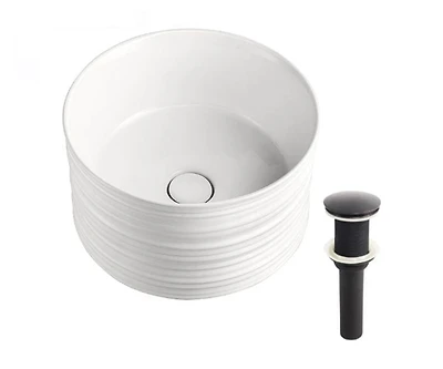 DROP Bath and Kitchen DR091351 Bathroom Vessel Sink Set