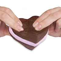 The Orb Factory Soft'n Slo Squishies Chocolate Heart Cake Doll