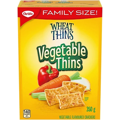 Craquelins FINS AU BLÉ Minces aux légumes, format familial 350g