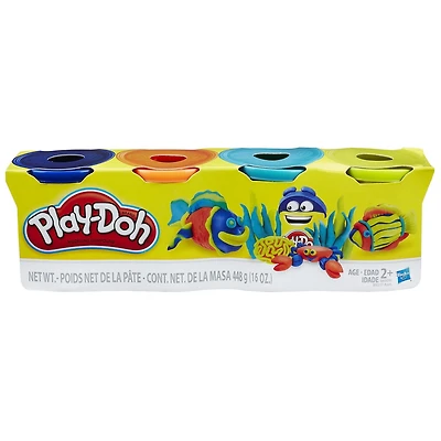 Ensemble de 4 pots Play-Doh de couleurs lumineuses