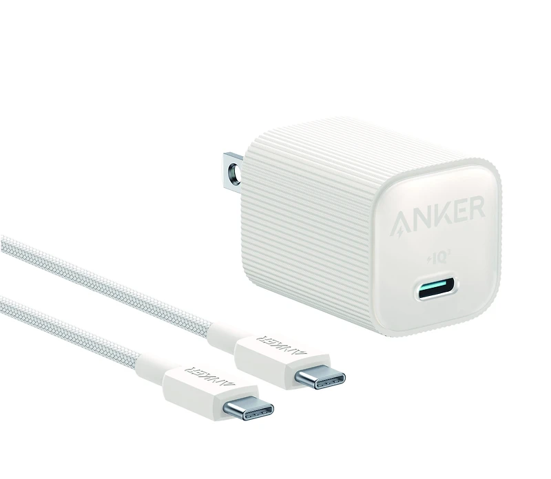 Anker Nano USB-C Wall Charger (30W) with Eco USB-C to USB-C Cable