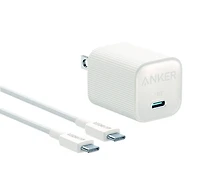 Anker Nano USB-C Wall Charger (30W) with Eco USB-C to USB-C Cable