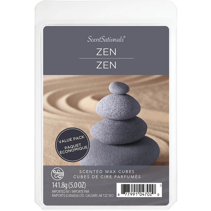 ScentSationals Scented Wax Cubes Value Pack - Zen, 5.0 oz (141.8g)