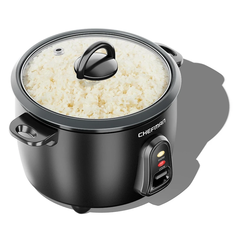 Cuiseur de riz Chefman One-Touch 2.4L (cuit), avec maintien au chaud automatique et marmite antiadhésive