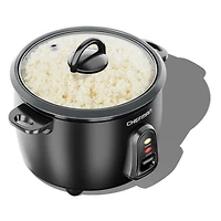 Cuiseur de riz Chefman One-Touch 2.4L (cuit), avec maintien au chaud automatique et marmite antiadhésive