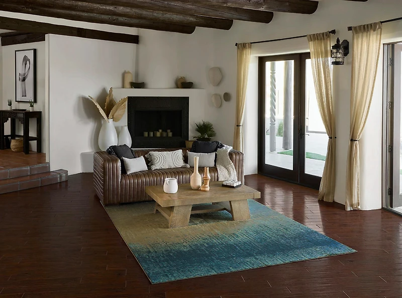 ECARPET Sable Tapis pour Salon, Chambre, Salle A Manger, Entrée, Couloir et Plus Encore.