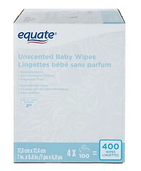 Lingettes bébé sans parfum 400 lingettes