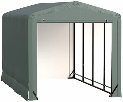 ShelterTube Wind and Snow-Load Rated Garage, 10x18x10 Green