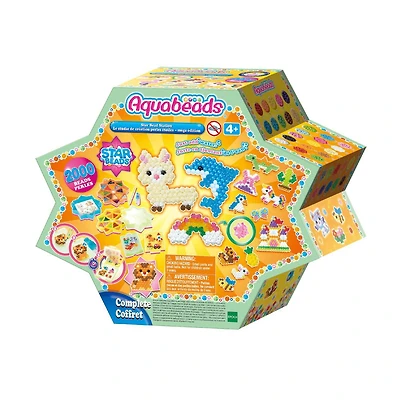 Aquabeads Station de Perles Étoiles Kit Complet de Perles d'Art et d'Artisanat pour Enfants, Plus de 2 000 Perles