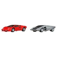 Hot Wheels Car Culture Coffret Premium 2 véhicules, Lancia Stratos Zero - Exclusivité Walmart