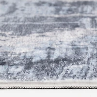Banburry Light Blue and Light Grey Woven Area Rug