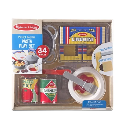 Melissa & Doug Servez-le Ensemble de Jeu de Pâtes - 34 pièces de jeu et de cuisine