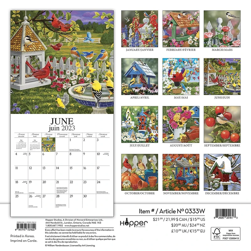 Feathered Friends Amis a plumes 2023 Square Hopper