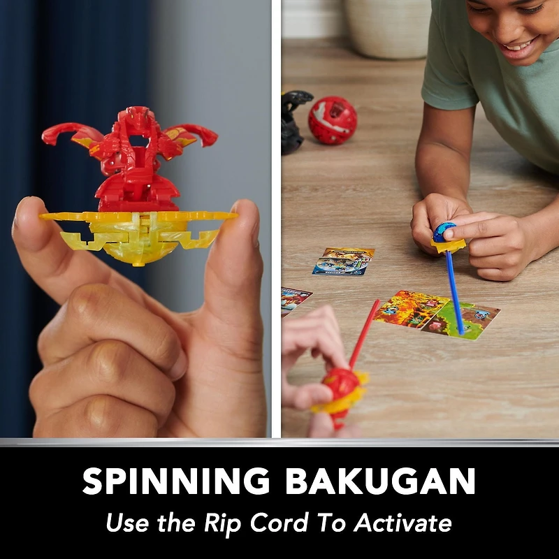Bakugan, Special Attack Nillious, figurine articulée personnalisable rotative et cartes à collectionner, jouets pour garçons et filles à partir de 6 ans