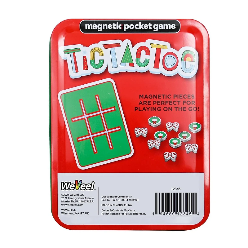Christmas Travel Games – Magnetic pocket game - Tic Tac Toe