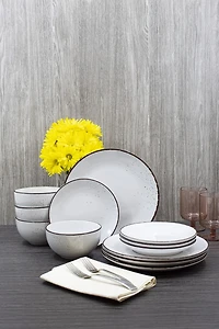 Hometrends 12 piece Gabriel Dinnerware
