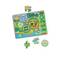 Melissa & Doug Puzzle en bois Animal Chase Spinning Gear - 24 pièces