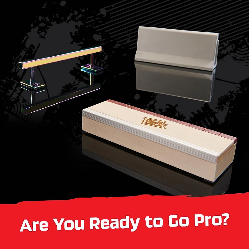 Tech Deck, Pro Series Daily Grind Pack avec 3 obstacles, conçu pour les pros ; jouets pour enfants à partir de 6 ans (mini-fingerboard vendu séparément)