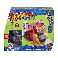 Hot Wheels Skate Coffret de jeu Planchodrome Beignerie