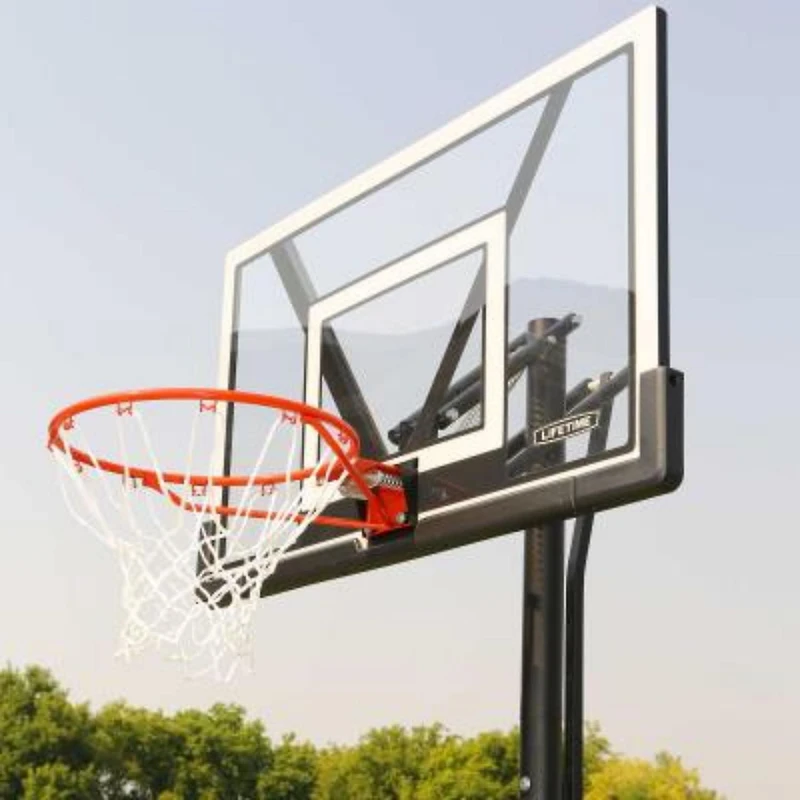 LIFETIME Adjustable Basketball Hoop with 48 Inch Polycarbonate Backboard