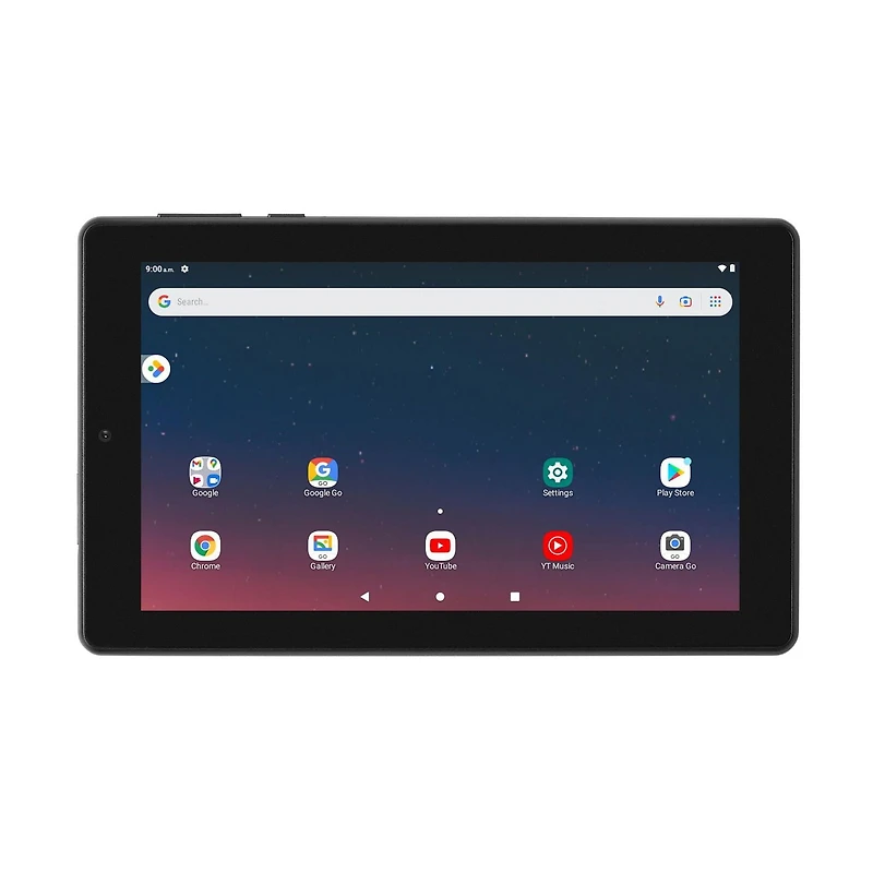 onn. 7-inch 1024 x 600 LCD Touchscreen 32 GB 2.0 GHz Quad-core Tablet Gen 3 (TBGRY100071481-Grey), Android 11 (Go edition)