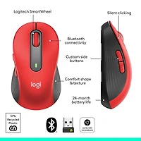 Logitech Signature M650 L Souris Sans Fil Grande Taille, Pour Mains Larges, Graphite