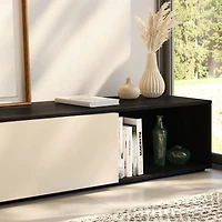Nexera Arlo Extendable TV Console (66"-108"), Black