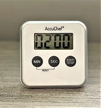 AccuChef minuterie numérique, modèle 2105, noir ou blanc, plastique 99 mins, 59 secondes