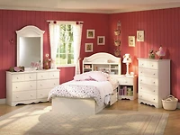 South Shore Summer Breeze Twin Bookcase Headboard