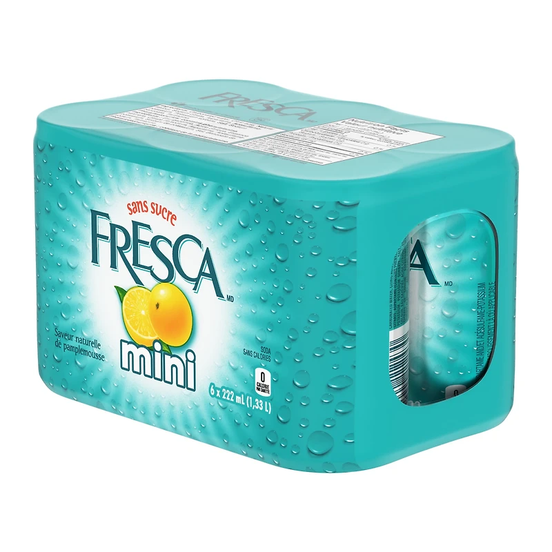 Fresca 222mL Can x 6, 222 mL