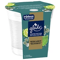 Glade® Scented Candle Air Freshener, Bergamot Blissmas™, 1-Wick Candle