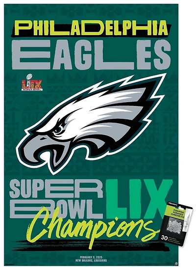 Logo de l'équipe NFL Philadelphia Eagles - Super Bowl LIX