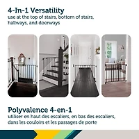 Barrière métallique extensible pour haut des escaliers de Safety 1st