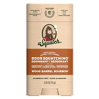 Déodorant naturel pour hommes Dr. Squatch - Anti-odeurs sans aluminium - Wood Barrel Bourbon 75 g