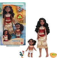 Jouets ​Moana 2 de Disney de Mattel, coffret Sœurs Moana et Simea comprenant 2 poupées, inspiré du film Âges 3+