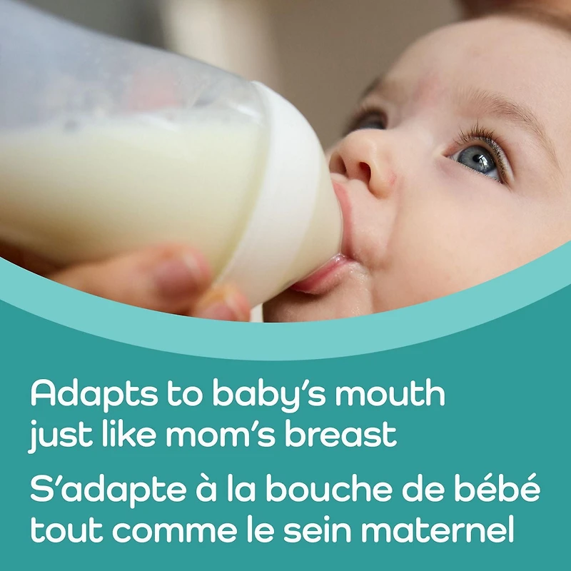 Biberon à débit moyen NUK Match parfait, 240 mL (8 oz) 1 unité