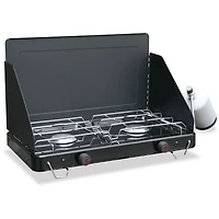 Réchaud de camping Ozark Trail à 2 brûleurs avec pare-vents