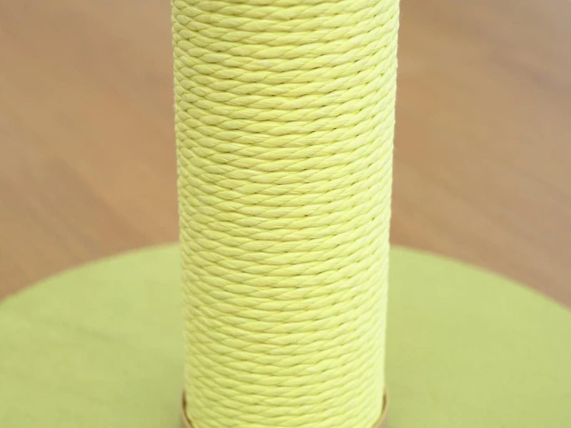 Home4Cat 17.1" Tall Dual-Function Recycled Paper Cat Scratching Post, Green, Playful & eco-friendly scratcher
