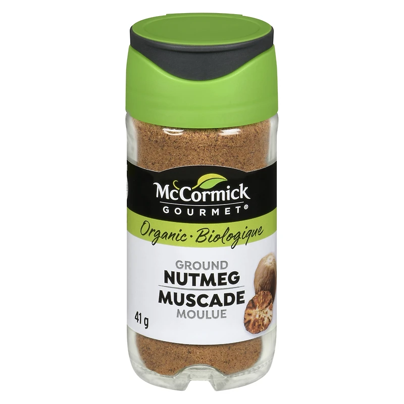 McCormick Gourmet, New Bottle, Premium Quality Natural Herbs & Spices, Organic Ground Nutmeg