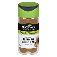 McCormick Gourmet, New Bottle, Premium Quality Natural Herbs & Spices, Organic Ground Nutmeg