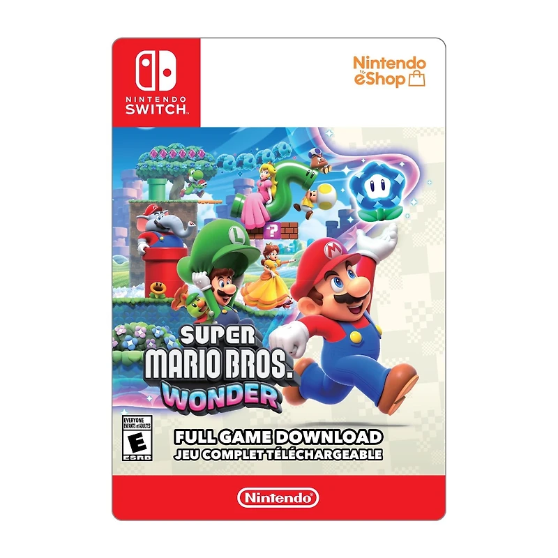 Nintendo Switch Super Mario Bros. Wonder 79.99 (Code Numérique)